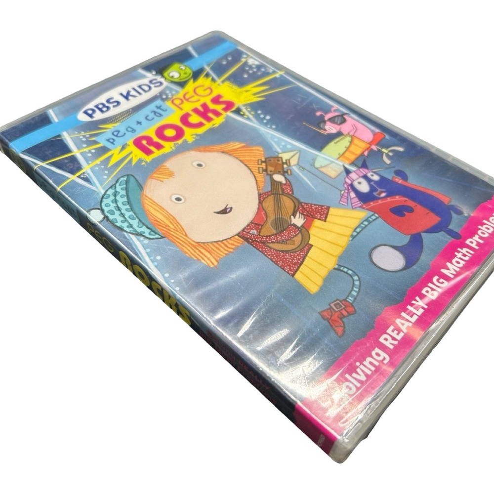 PBS Kids Peg + Cat Peg Rocks DVD 2015 New Sealed Math Learning Musical TV-Y - Picture 5 of 6
